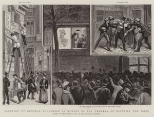Election of General Boulanger as Member of the Chamber of Deputies for Paris by Paul Destez